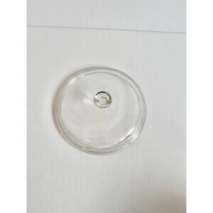 VTG Pyrex 6-23-C Round Clear Glass Lid Casserole w/ Handle 8” 623C D-0